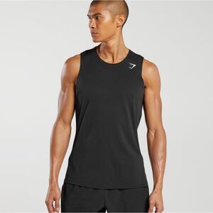 Gymshark Arrival Tank Size Large &‎ XL Slim fit Black NWT in Packaging